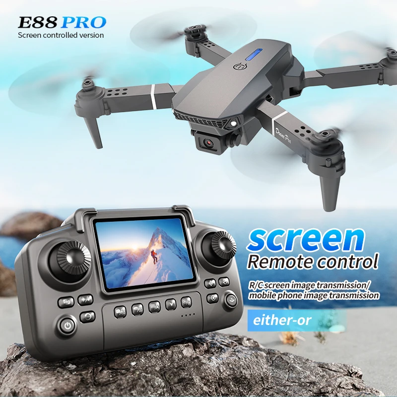 Rc Helicopter Case - 전문 E88 프로 드론 스크린 8K