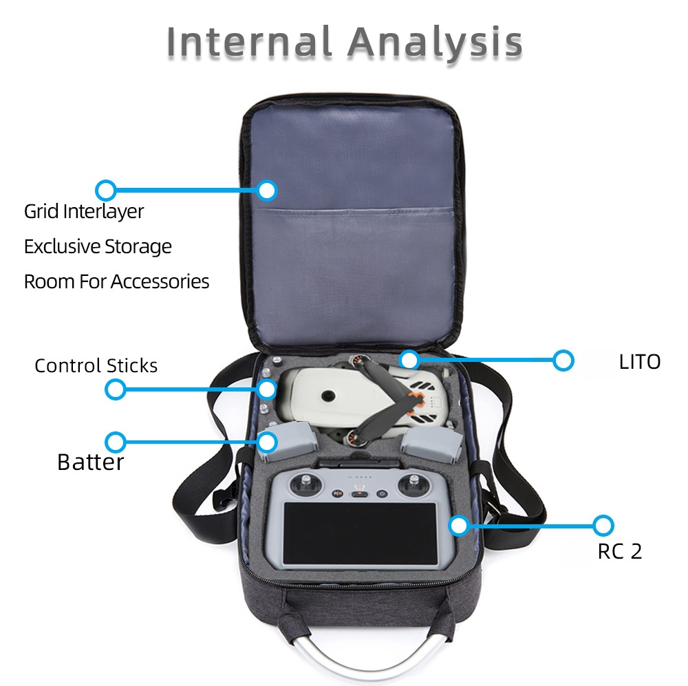 Rc Helicopter Bag - DJI Lito X1/ Lito1 (RC2/RC-N3)용 보호