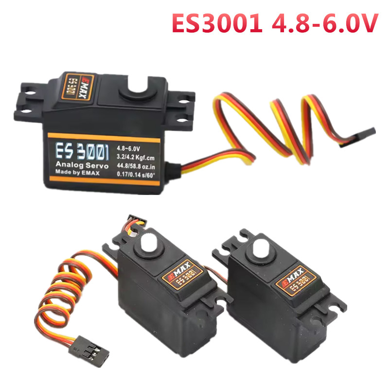 Rc Helicopter Servo - 1/4PCS EMAX ES3001 4.8-6.0V 37g 플라스틱