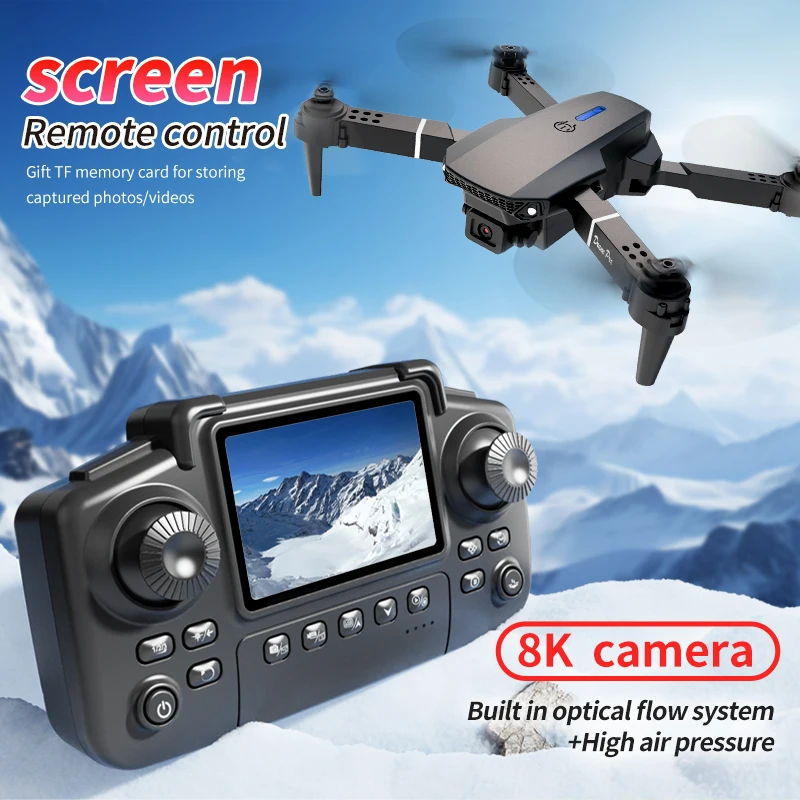 전문 E88 프로 드론 스크린 8K HD 카메라 WiF - Rc Helicopter Case 리뷰 및 가격