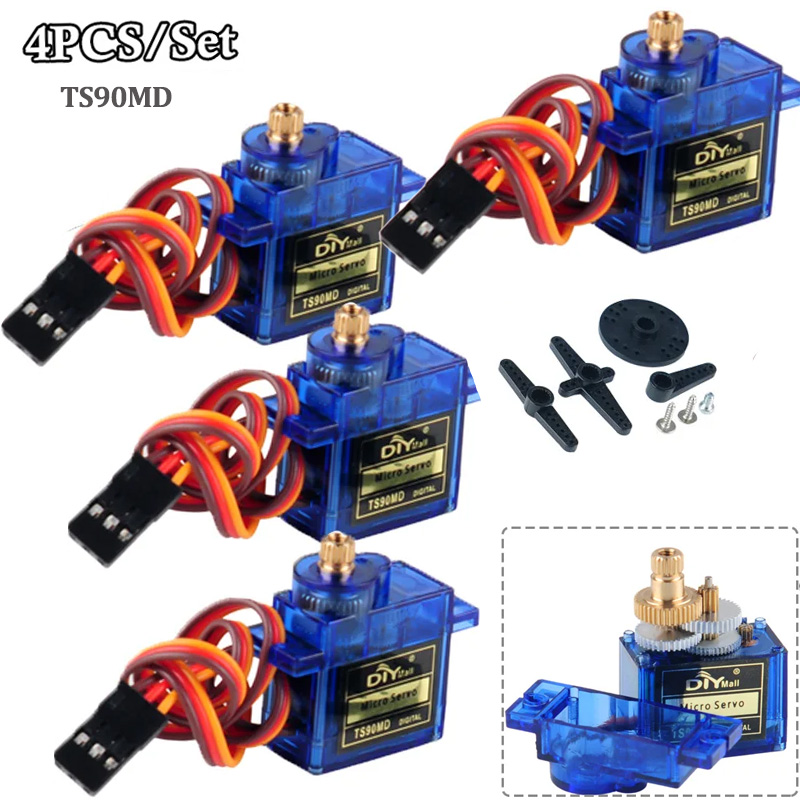 4개 TS90MD 마이크로 디지털 서보 모터 360 2 - Rc Helicopter Motor 리뷰 및 가격