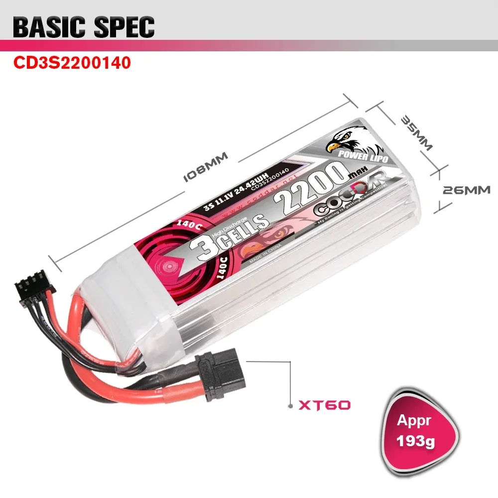 2200mAh 3S 11.1V Li-po 배터리 140 - Rc Helicopter Bag 리뷰 및 가격